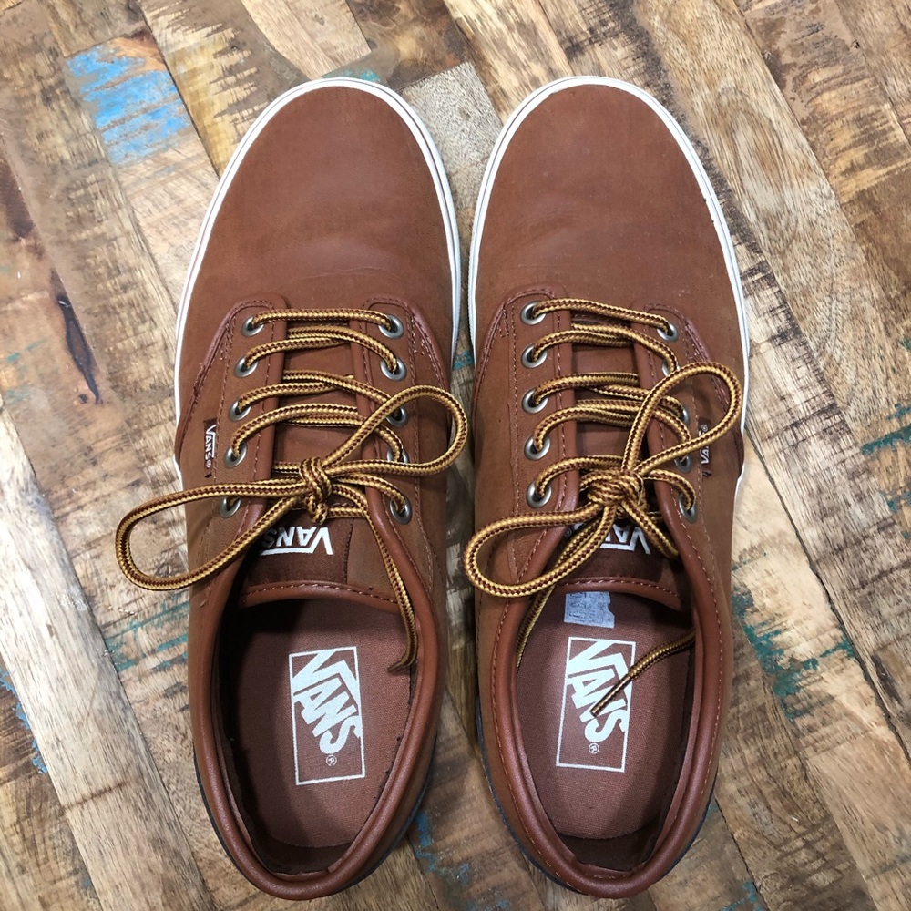 Vans Men’s Atwood Brown Leather Sneakers
